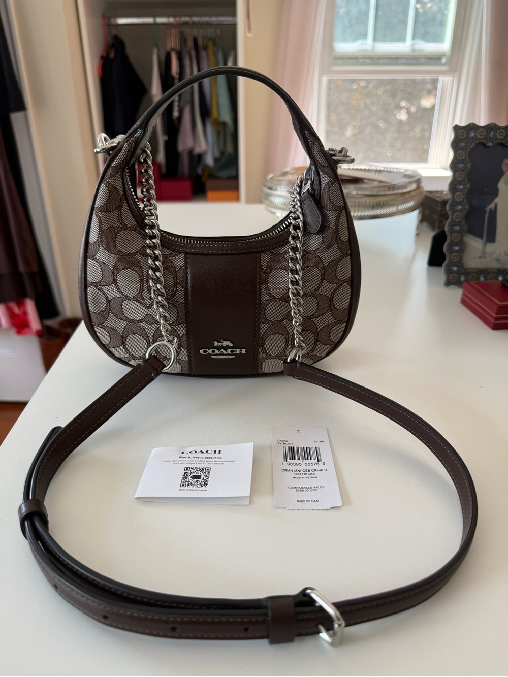 COACH Carmen Mini in Signature Canvas